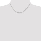 Sterling Silver 1mm Oval Box Chain