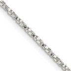 Sterling Silver 1.35mm Twisted Box Chain