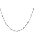 Sterling Silver 1.3mm Fancy Beaded Chain