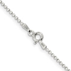 Sterling Silver 1.15mm Square Fancy Beaded Chain