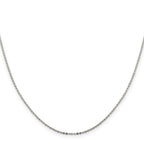 Sterling Silver .9mm Flat Link Cable Chain