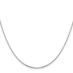 Sterling Silver .95mm Diamond-cut Forzantine Cable Chain