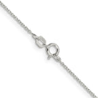 Sterling Silver .95mm Diamond-cut Forzantine Cable Chain