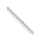 Sterling Silver .95mm Diamond-cut Forzantine Cable Chain