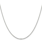 Sterling Silver 1.4mm Diamond-cut Forzantine Cable Chain