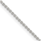 Sterling Silver 1.4mm Diamond-cut Forzantine Cable Chain