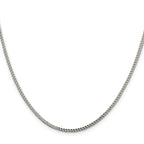 Sterling Silver 1.8mm D/C Square Franco Chain