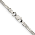 Sterling Silver 1.8mm D/C Square Franco Chain