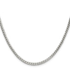 Sterling Silver 3mm D/C Square Franco Chain