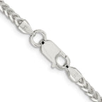 Sterling Silver 3mm D/C Square Franco Chain