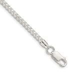Sterling Silver 3mm D/C Square Franco Chain