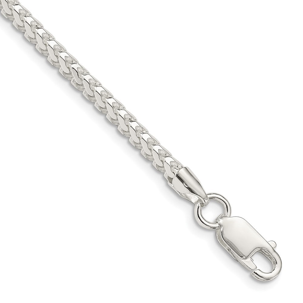 Sterling Silver 3mm D/C Square Franco Chain