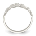 Sterling Silver D/C Heart Ring