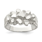 Sterling Silver Men's Nugget Ring