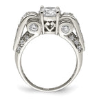 Sterling Silver Fancy CZ Ring