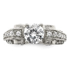 Sterling Silver Fancy CZ Ring