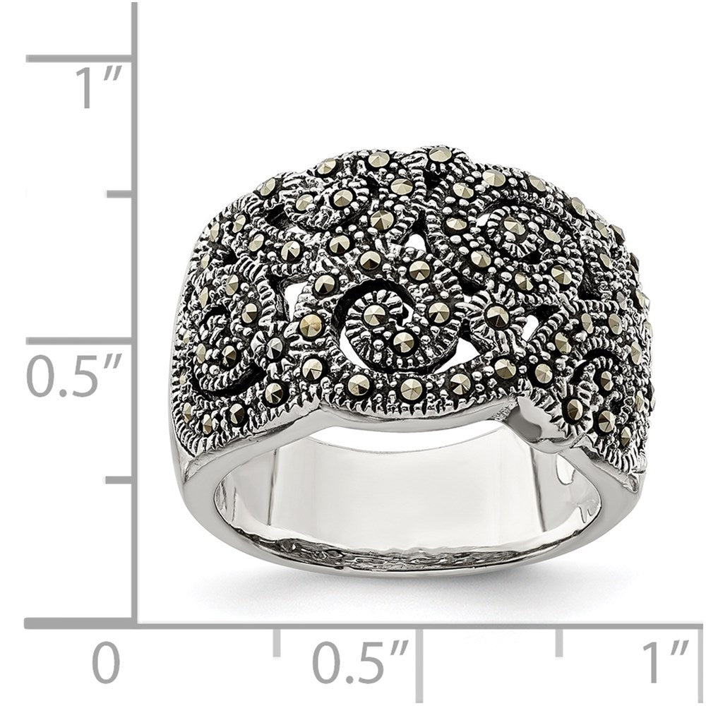 Sterling Silver Marcasite Ring