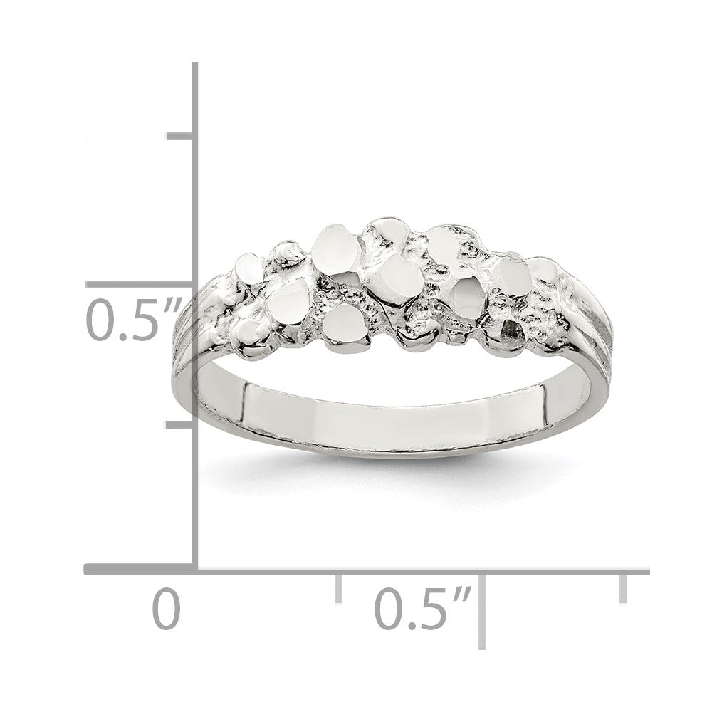 Sterling Silver Nugget Ring