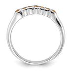 Sterling Silver Polished Yellow CZ Ring