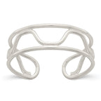 Sterling Silver Wave Toe Ring