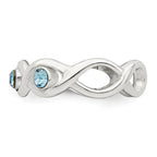 Sterling Silver Stellux Crystal Toe Ring