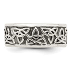 Sterling Silver Antiqued Celtic Knot Ring