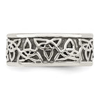 Sterling Silver Antiqued Celtic Knot Ring