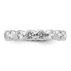 Sterling Silver CZ Band
