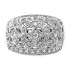 Sterling Silver Polished Fancy CZ Ring