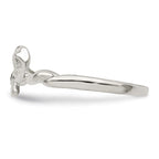 Sterling Silver CZ Bow Ring