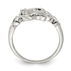 Sterling Silver CZ Heart Ring