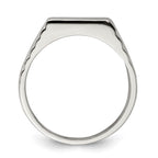 Sterling Silver 6x11mm Open Back Signet Ring