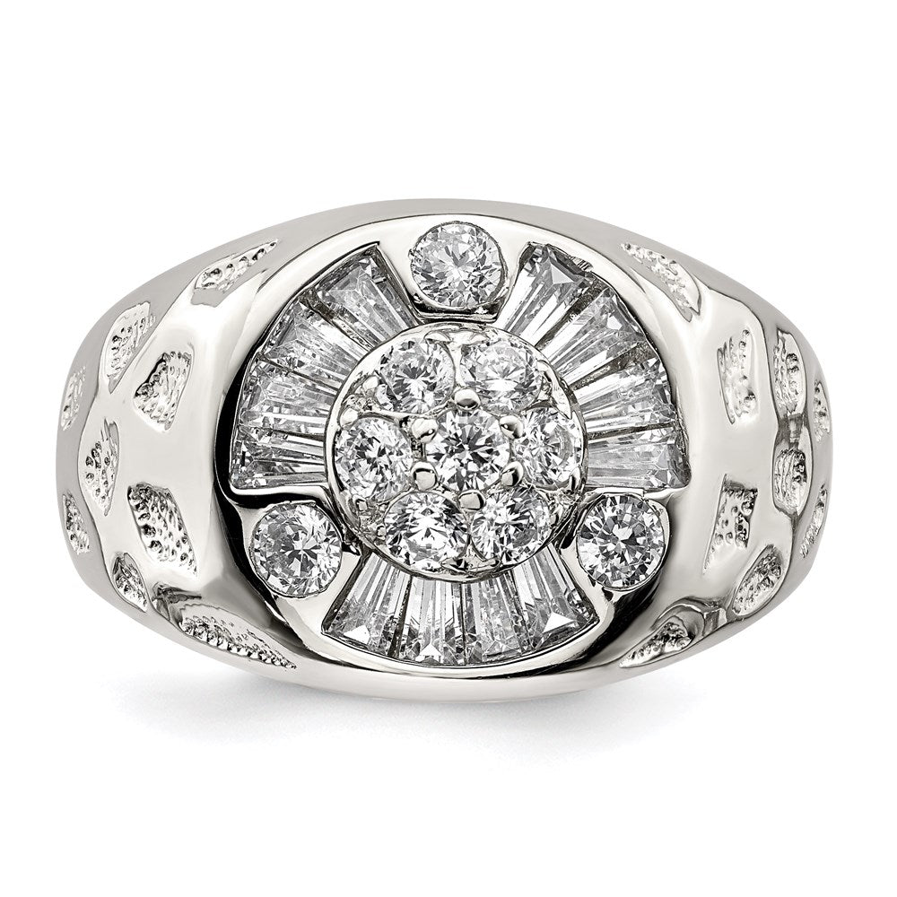 Sterling Silver Men's CZ Ring