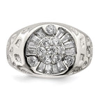 Sterling Silver Men's CZ Ring