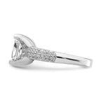 Sterling Silver Square CZ Ring
