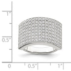 Sterling Silver Polished CZ Ring