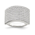 Sterling Silver Polished CZ Ring