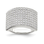 Sterling Silver Polished CZ Ring