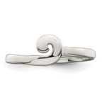 Sterling Silver Polished Swirl Ring