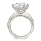 Sterling Silver Solitaire Round CZ Ring