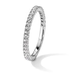 Sterling Shimmer Sterling Silver Rhodium-plated 28 Stone CZ Band