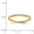 Sterling Shimmer Sterling Silver Gold-tone Flash Gold-plated 28 Stone CZ Band