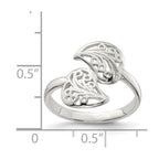 Sterling Silver Polished Filigree Ring