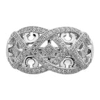 Sterling Silver Micro Pav? with Intricate Designs Ring