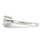 Sterling Silver Polished CZ Ring