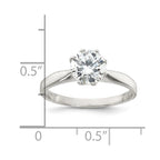 Sterling Silver Polished CZ Ring