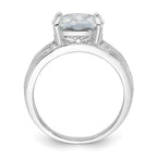 Sterling Silver Cushion CZ Ring
