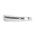 Sterling Silver Flat Top CZ Ring