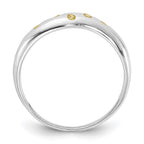 Sterling Silver Yellow CZ Ring