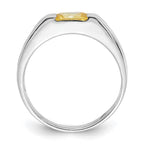 Sterling Silver Yellow CZ Ring